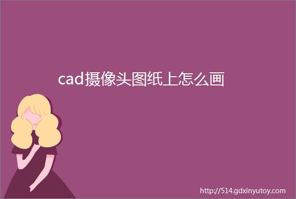 cad摄像头图纸上怎么画