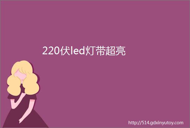 220伏led灯带超亮