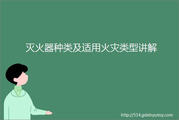 灭火器种类及适用火灾类型讲解